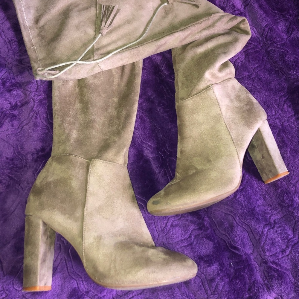 Sandy thigh-high Heeled Boots